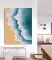 Strandwelle abstrakter Sand 28 Wandkunst Minimalismus